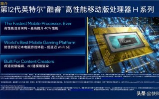 Intel 12代酷睿H深入解读：游戏本变天！Evo也不一样了