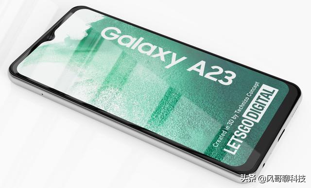 三星Galaxy A23 5G高清渲染图曝光：后置四摄像头、采用水滴屏-第6张图片-易维数码