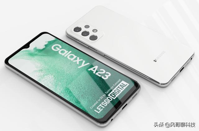 三星Galaxy A23 5G高清渲染图曝光：后置四摄像头、采用水滴屏-第9张图片-易维数码