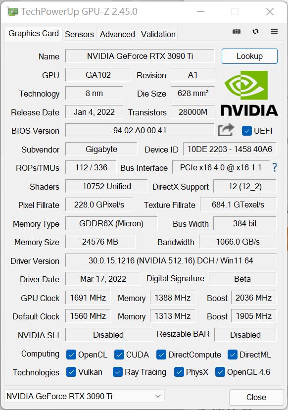 战力爆表的冷酷巨兽！技嘉GeForce RTX 3090 Ti Gaming OC魔鹰24G显卡深度评测-第33张图片-易维数码