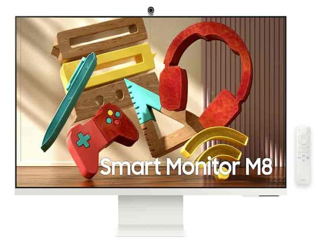 三星也玩智慧显示器？Smart Monitor M8 上架，4K QLED 显示屏-第1张图片-易维数码