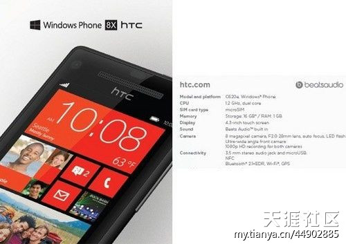 htc新款手机HTC Windows Phone 8X将于11月上市-第1张图片-易维数码