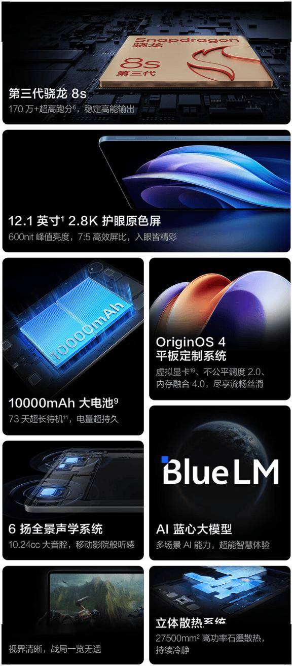 vivo Pad 3 平板降价 200 元，2299 元起-第2张图片-易维数码